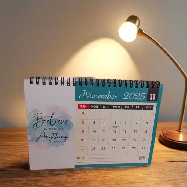 ThinkCraft Small Desk Calendar 2024-2025 Table Calendar