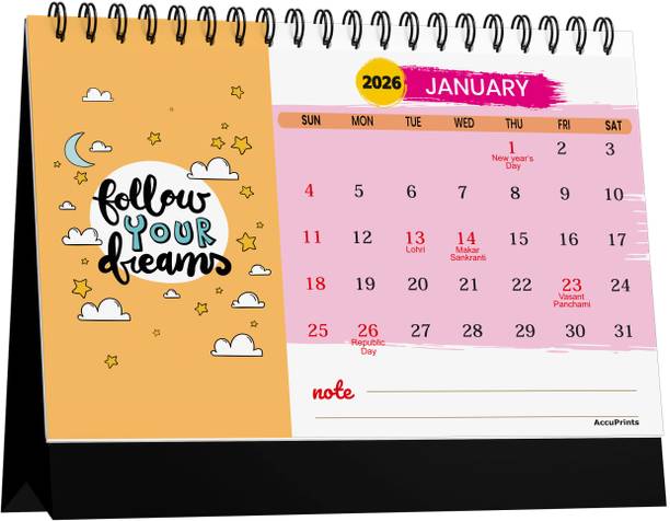 AccuPrints MD.3 desk-FL 2026 Table Calendar