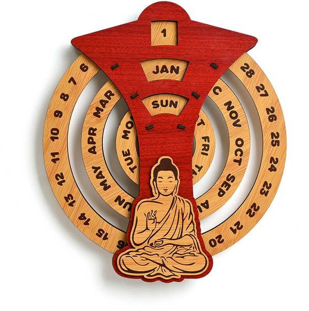 FINIXOP Wall Calendar Gautam Buddha Calendar For Office Home New Year Gift 2023 Wall Calendar