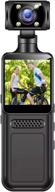 QAWACHH 1 HD Video Recorder Rotatable Lens Back Clip Camera Infrared Night Vision Camcorder