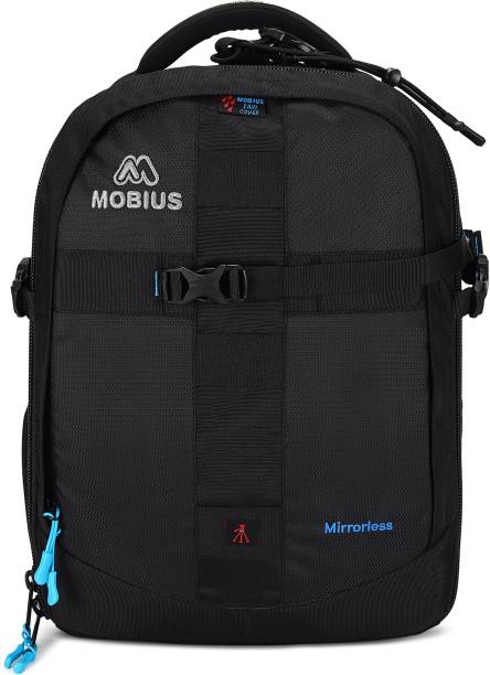 MOBIUS Mirrorless 100% Waterproof DSLR Backpack Camera Bag with Rain Cover Suitable for DSLR Camera with Lens 18 135 Lens 3 Nos 70-200 85mm-F1 8 Flash Battery Charger Tripod Memory Cards Laptop 15.4inches  Camera Bag