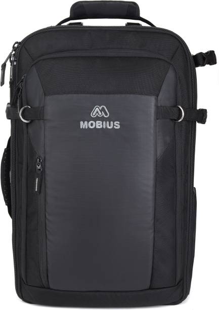 MOBIUS Logic 100% Waterproof DSLR Backpack Camera Bag with Rain Cover DSLR Camera with Lens 24-105 Lenses - 3 Nos 70-200 Or 150- 600mm And 16-35 24-70 Flash Charger Laptop 17inches and Tripod  Camera Bag