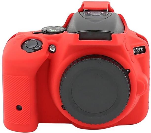 DIGICLIMBER Nikon D5500 / D5600 ( RED ) Professional Silicone Rubber Detachable Protective Camera Case Cover, ONLY Silicon cover  Camera Bag