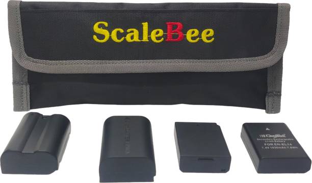 SCALEBEE DSLR Camera Battery Case Holder Storage Bag With 4 Pocket Camera Battery Pouch  Camera Bag