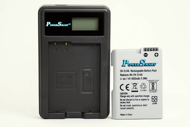 Power Smart Battery and USB LCD Charger for Nikon EN-EL14A EN-EL14 for Nikon D5600 D3400  Camera Battery Charger