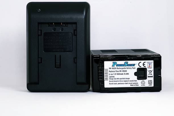 Power Smart Battery for VW-VBG6H Battery + VW-VBG6H Charger For Panasonic AG HMC155  Camera Battery Charger