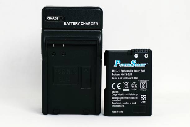 Power Smart Battery and Charger for Nikon EN-EL14 Nikon EN-EL14a and Nikon Coolpix D3400  Camera Battery Charger