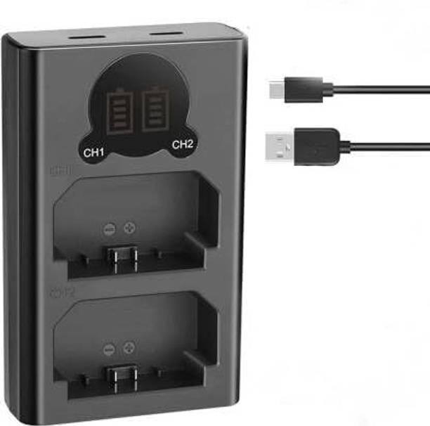 IJJA EN-EL-15 dual fast camera battery charger with type 'c' cable for nikon battery  Camera Battery Charger