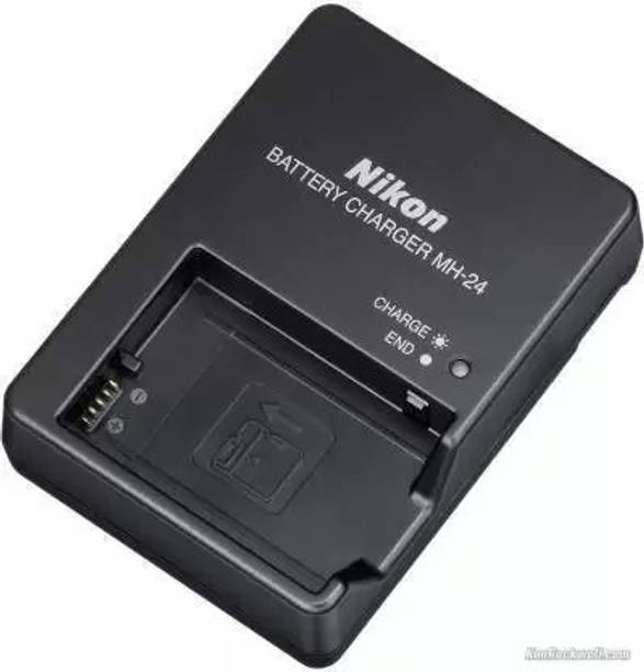 DIGICLAMBO MH-24 original charger with cable for Nikon D3100 DSLR, D5100 DSLR, and P7000  Camera Battery Charger