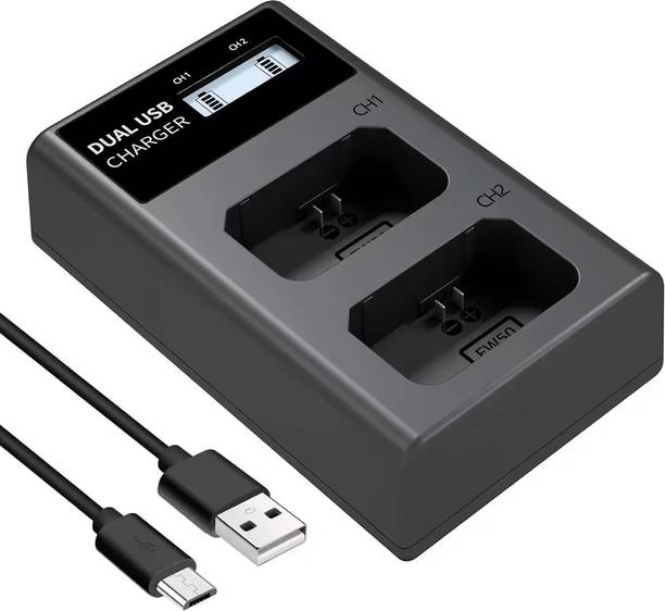 Simpex NP-FZ100 Dual Slot (C type and Micro USB) LCD  Camera Battery Charger