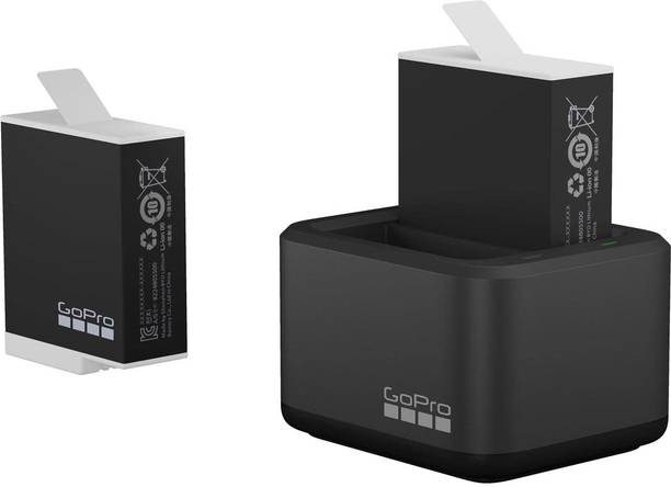 GoPro Dual Battery Charger + Enduro Battery for Hero 10, Hero 11 & Hero 12  Camera Battery Charger