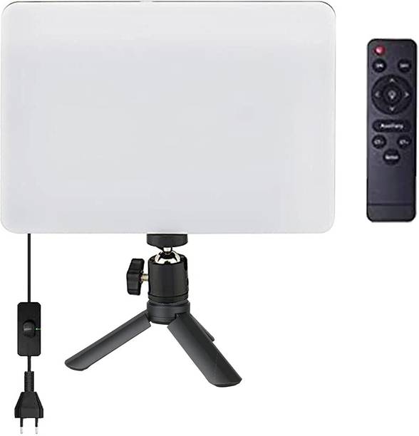 Hold up Bi-Color LED Video Soft Light Panel, with Remote Control & Mini Tripod 3400 lx Camera LED Light