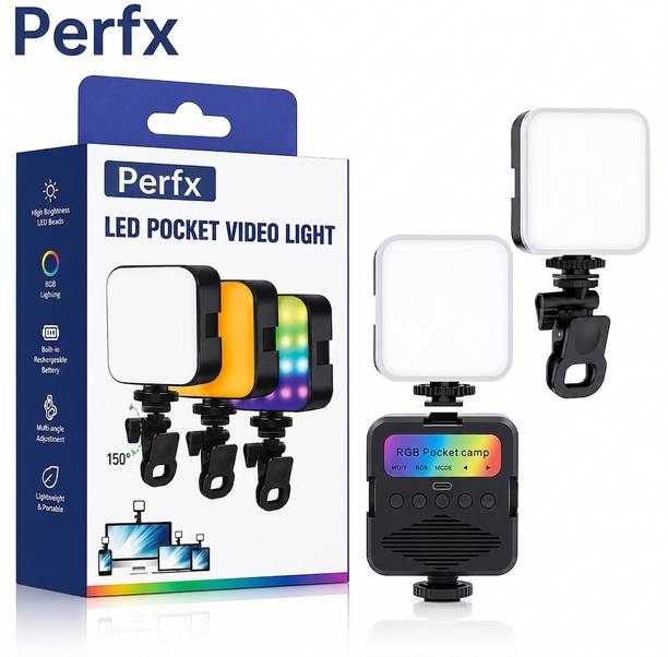 Perfx Rechargeable Magnetic LED Fill Light for Mobile & Camera Video Shooting Flash