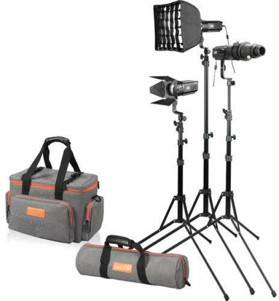 GODOX S30-D Focusing LED Spotlight with Accessories set for Studio photography 11300 lx Camera LED Light