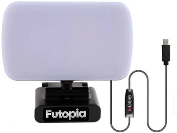 FUTOPIA LED Video Conference Light with Clip Fill Light with Adjustable Brightness 660 lx Camera LED Light