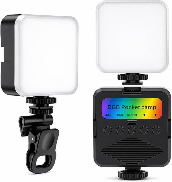 Alkine Led Video Light For Phone, camera laptop with clip 100 lx Camera LED Light