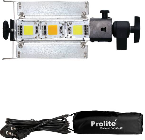 Prolite LED Porta Continuous Video Light (3 LED) (Natural Color Output) for Photography 6500 lx Camera LED Light