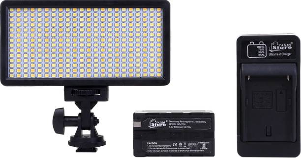 N&M Store Bi-Color Dimmable LED Video Light OS-LED-308 2100 lx Camera LED Light