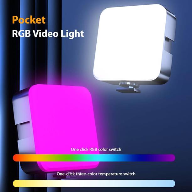 Viraan Compact LED Pocket Video Light for Content Creation Flash