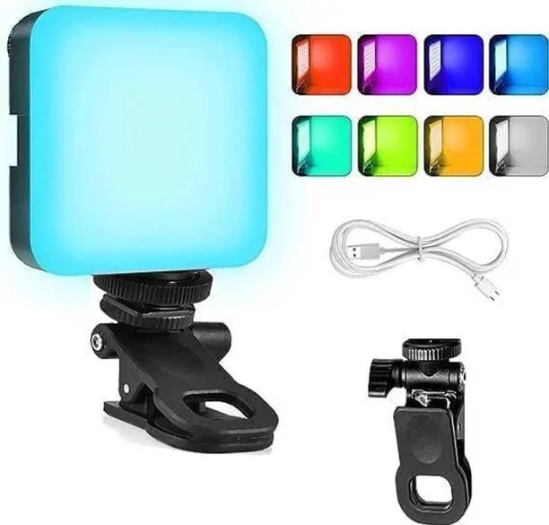 GUOi AY83 RGB Pocket Mobile Light Dimmable Video Light, for Tablet, phone, Camera 100 lx Camera LED Light