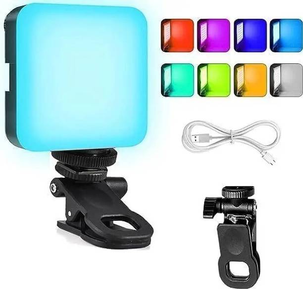 GUOi AY-83 RGB Pocket Mobile Light Dimmable Video Light, for Tablet, phone, Camera 100 lx Camera LED Light