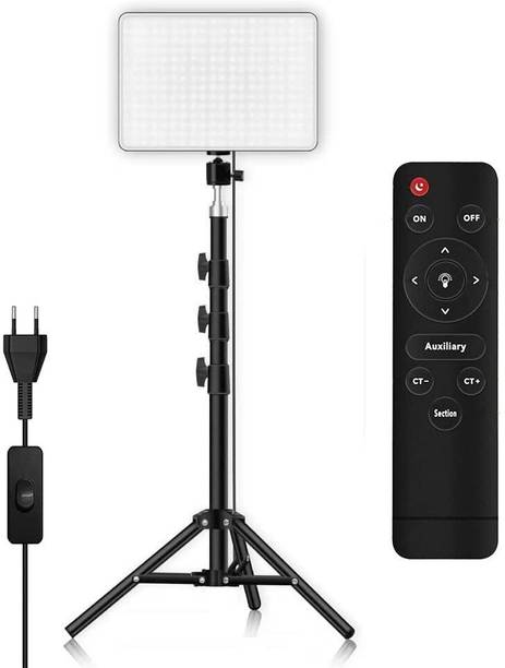 IMAGINEA MM-240 Video Camera Light Upgraded Professional Soft Panel with 7ft Tripod Stand 3400 lx Camera LED Light