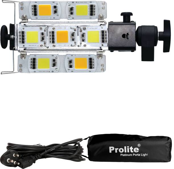 Prolite LED Porta Continuous Video Light (7 LED) (Natural Color Output) for Photography 11000 lx Camera LED Light