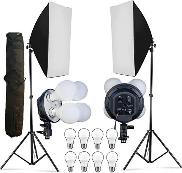 Hiffin PRO Quadlux Mark II Softbox Lighting Kit 300 lx Camera LED Light