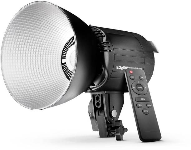 DIGITEK Lite DCL-150WBC Combo Bi Color Continuous LEDLight with 18 CM ReflectorSuitable 5400 lx Camera LED Light