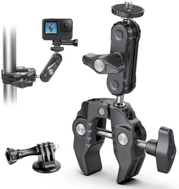 TECHGEAR Handlebar Jaw Clamp Camera Mount