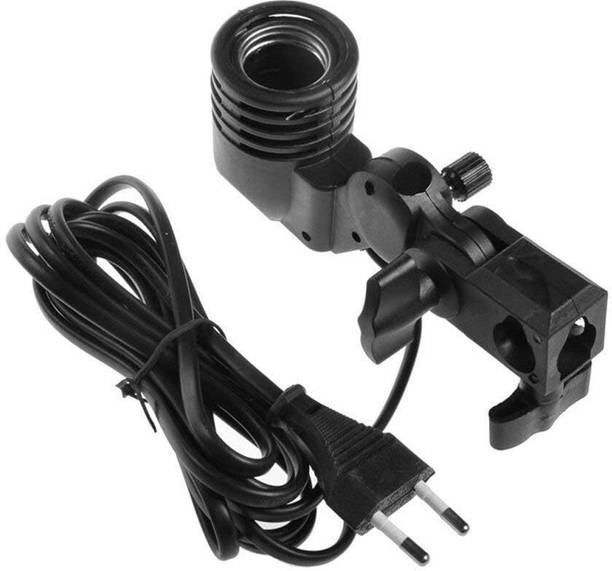 Schsteindar Photography Photo Light Lamp Bulb Single Holder E27 Socket Bracket Studio EUPlug with E27 Screw Base Socket Plastic Lamp Holder Light Bulb Adapter Camera Rig