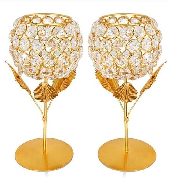 Option Gallery Candle Holder Gift Boxes candle stand gift items for wedding Iron 2 - Cup Candle Holder Set