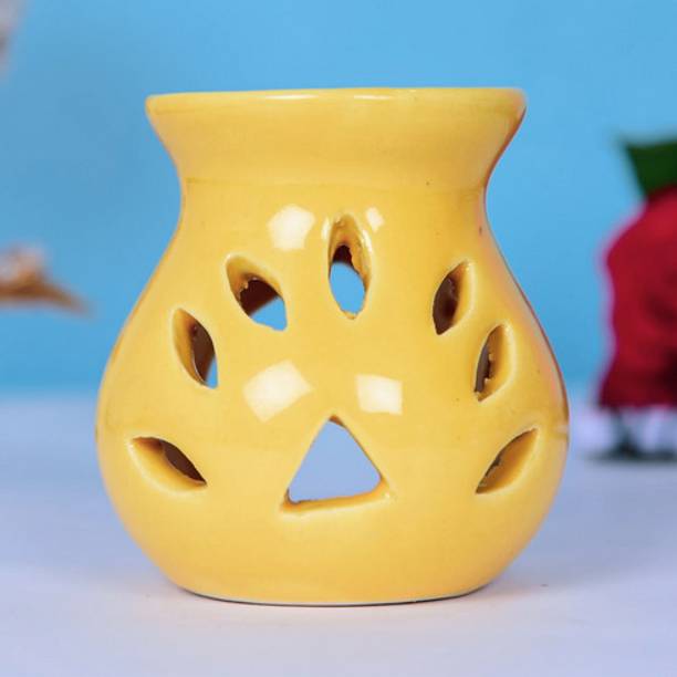 HOMENO Ceramic Aroma Tealight Oil Burner Diffuser Ceramic 1 - Cup Tealight Holder