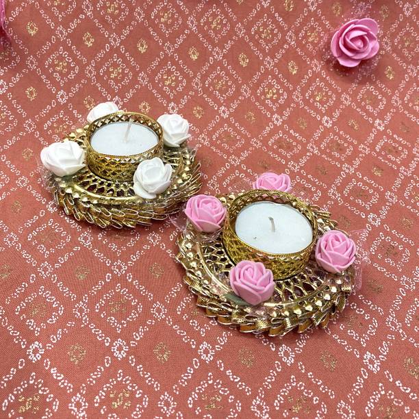 Maahal Iron 63 - Cup Tealight Holder Set