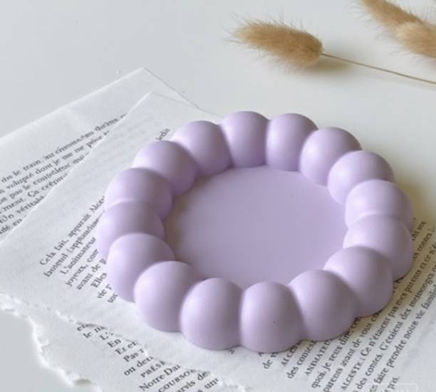 Arushi Bubble Trinket Tray Ceramic Candle Holder