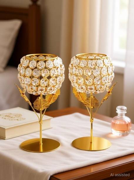 Option Gallery Candle Holder Gift Boxes candle stand gift items for wedding Iron 2 - Cup Candle Holder Set