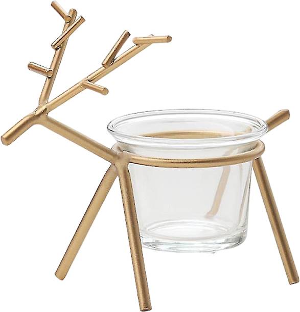 HOMSSY Iron Tealight Holder Set