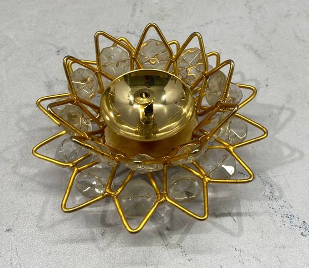 J N HANDICRAFT Iron 1 - Cup Tealight Holder Set