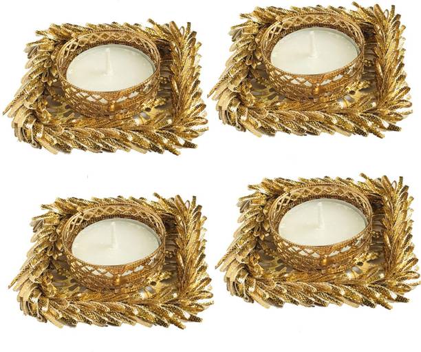 Maahal Decorative Tealight Candle Holder for Home Decoration/Diwali Festival/Deepawali Iron 1 - Cup Tealight Holder