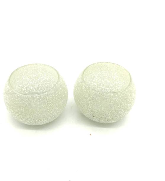 Master Piece Crafts Mosaic Glass Tealight Candle Holders/Mosaic Votives for Home Décor Glass 2 - Cup Tealight Holder Set