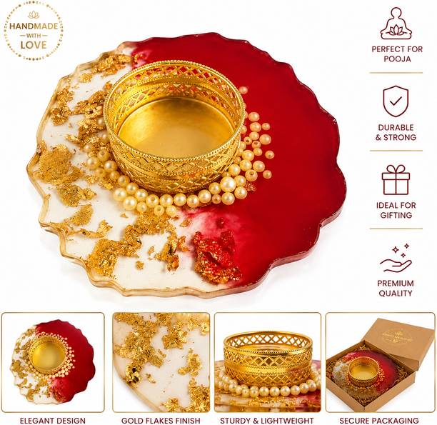 Resin casting Resin tea light candle holder Resin 1 - Cup Tealight Holder Set