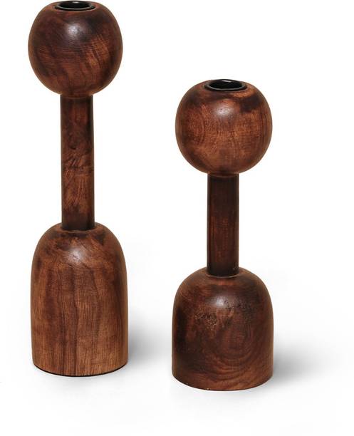 NEO AT HOME Mango Wooden Candle Holder