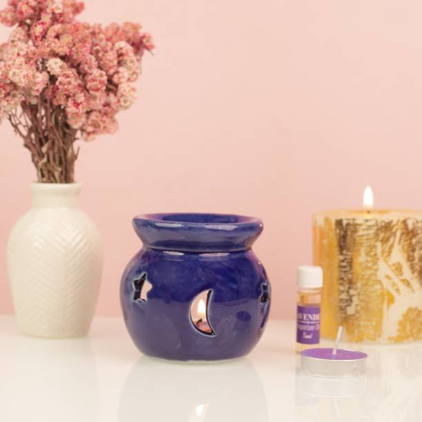 AuraDecor Aroma Diffuser Ceramic, Earthenware 2 - Cup Tealight Holder Set