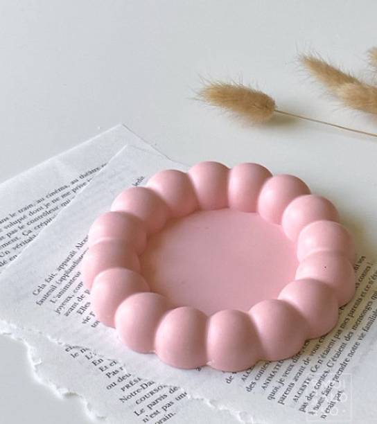 Arushi Bubble Trinket Tray Ceramic Candle Holder