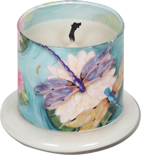 KOLOROBIA Bell Jar Scented Candle - Lavender - BJCDF04 Glass 1 - Cup Tealight Holder Set