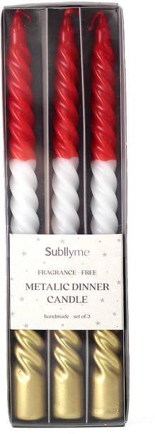 Subllyme Metallic Dinner Spiral Candle