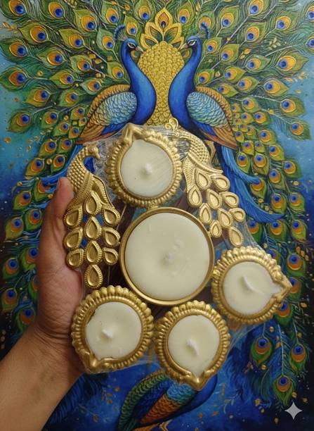 SUGAMYA Peacock Urli- Soywax Candles Candle