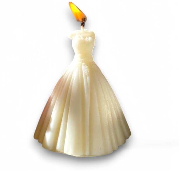 NIRVANA AROMAS Soy Wax Bride Candle with Mogra Scent for Home Decor Candle
