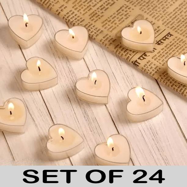AAMU MOON Vanilla Scented Wax Floating Candles For Diwali, Anniversary & Special Parties Candle