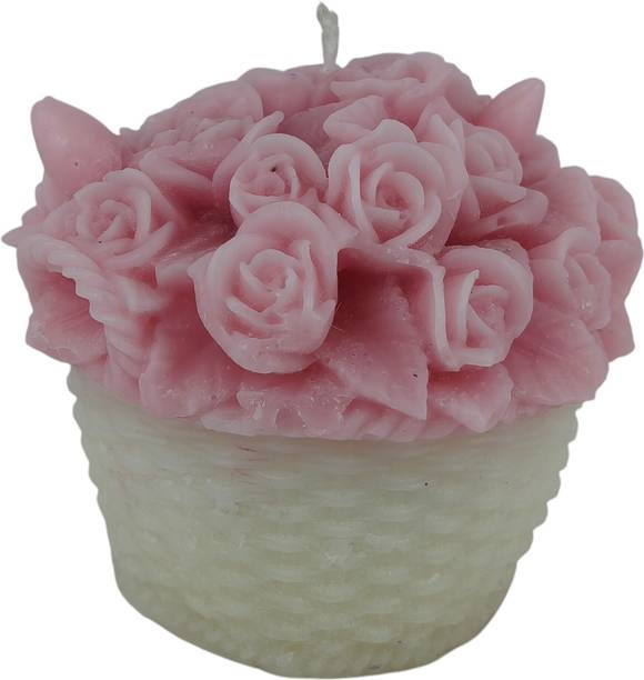 Nectar Luxury Handcrafted Rose Flower Bouquet Scented Candle